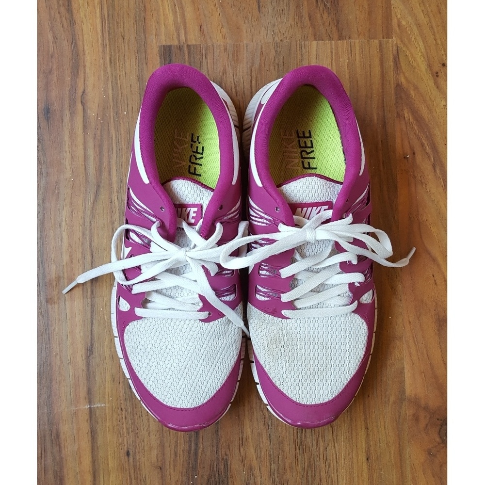 NIKE FREE 5.0+ White/Magenta